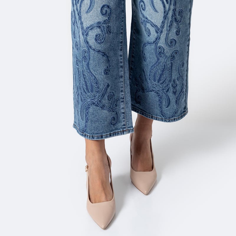 PANTALON DENIM STRETCH MUJER FIBI - 6