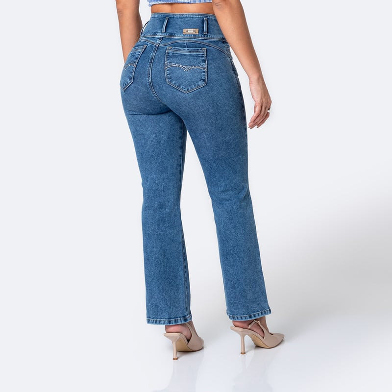 PANTALON DENIM STRETCH MUJER NEMY - 3