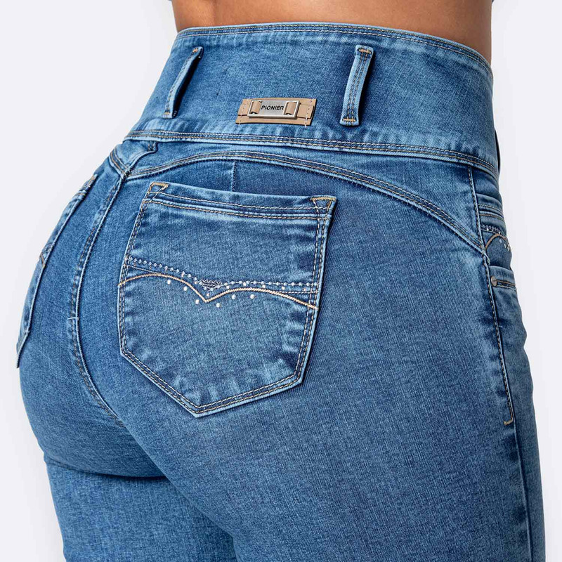 PANTALON DENIM STRETCH MUJER NEMY - 5