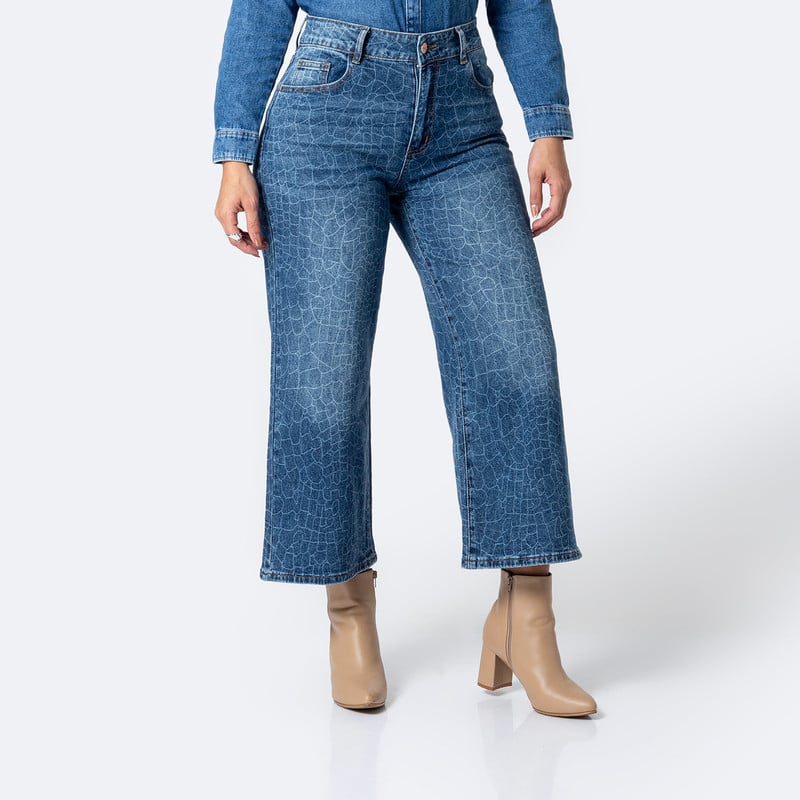 PANTALON DENIM STRETCH MUJER IDONY - 1