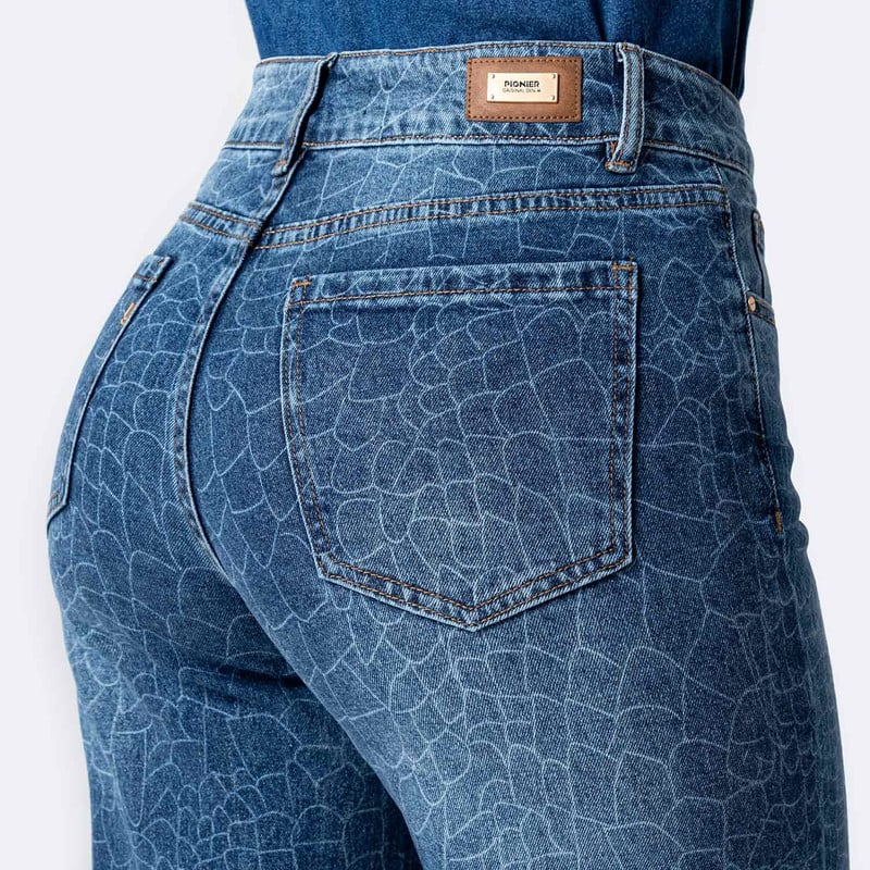 PANTALON DENIM STRETCH MUJER IDONY - 5
