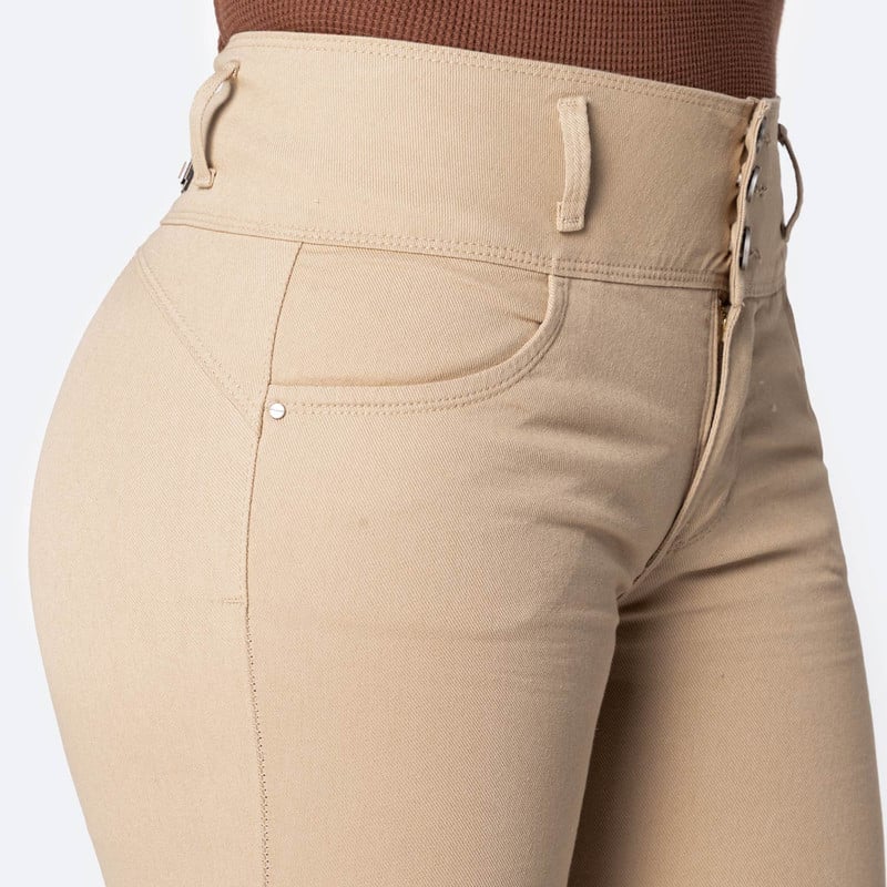 PANTALON DRILL STRETCH MUJER NEVRA - 4