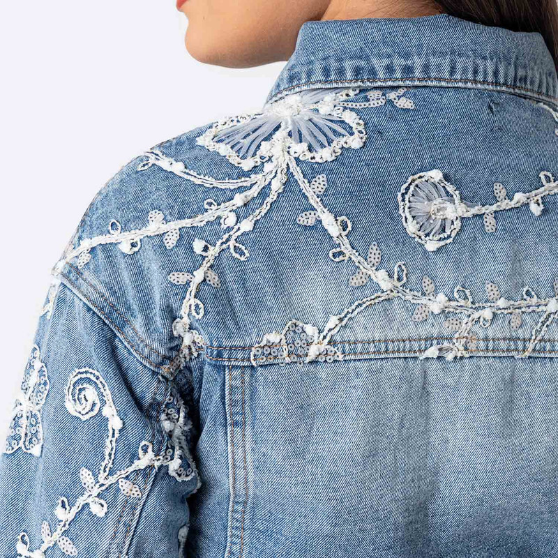 CASACA DENIM MUJER YELENNA - 4