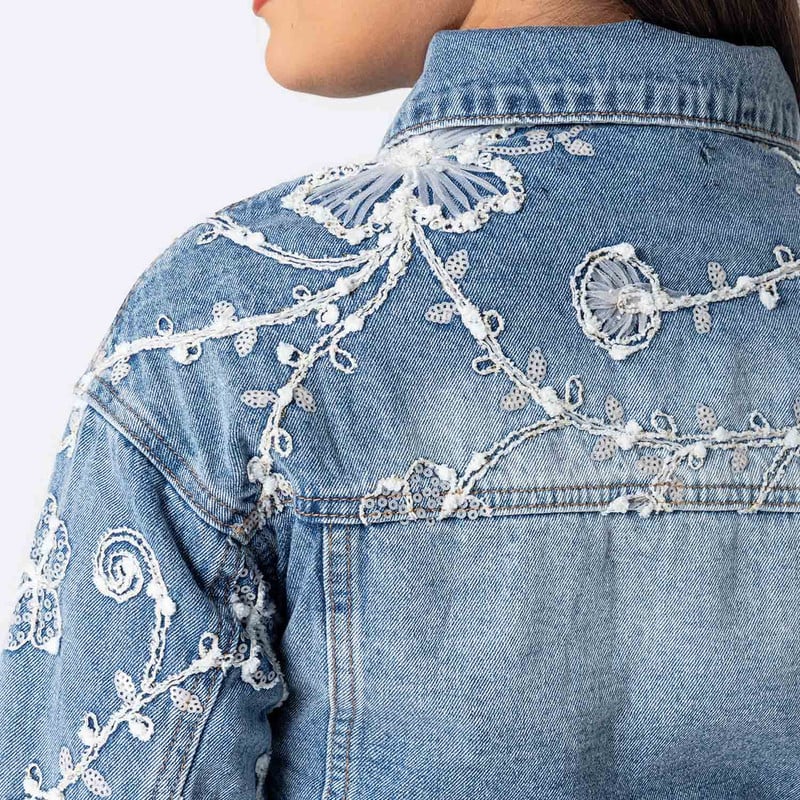 CASACA DENIM MUJER YELENNA - 4