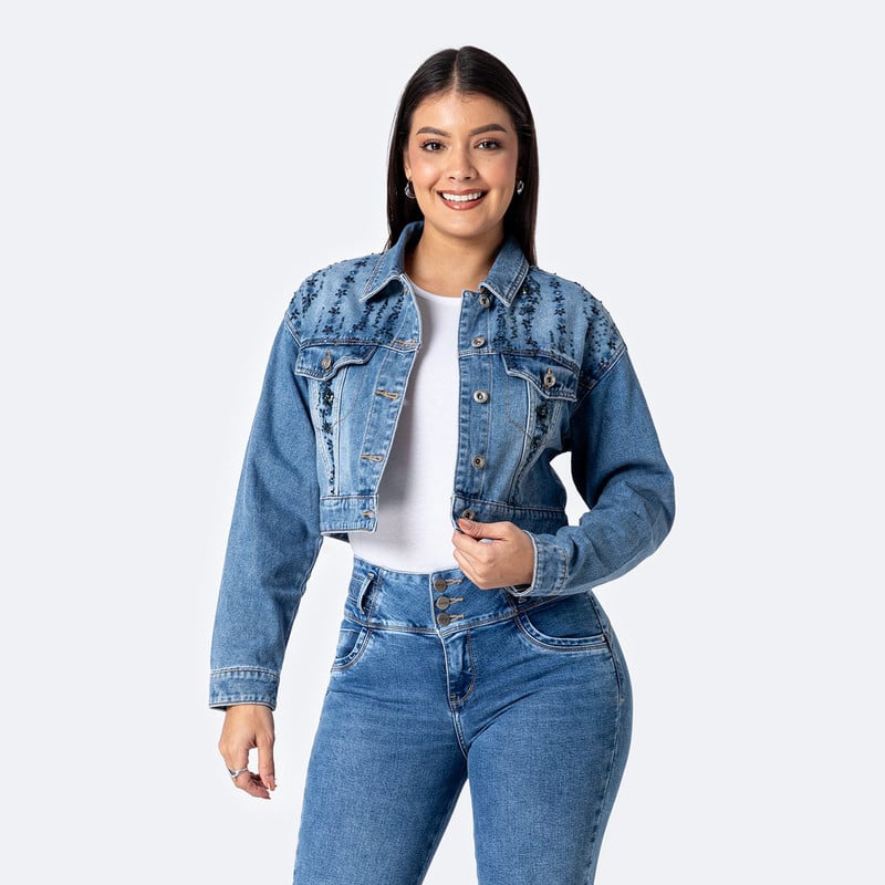 CASACA DENIM MUJER KHARENINA - 1