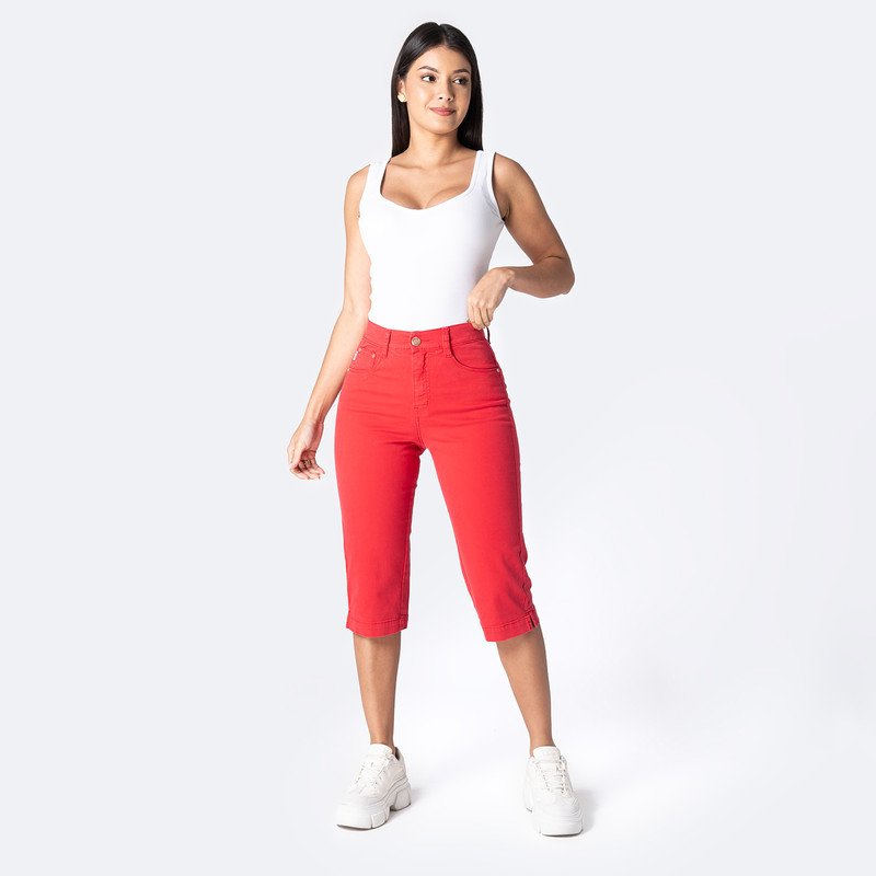 CROPPED DRILL STRETCH MUJER DIANA - 2