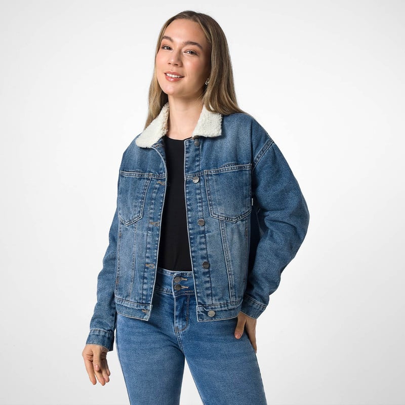 CASACA DENIM MUJER ROXE - 1