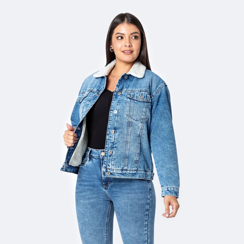 CASACA DENIM MUJER CELYTH - 1