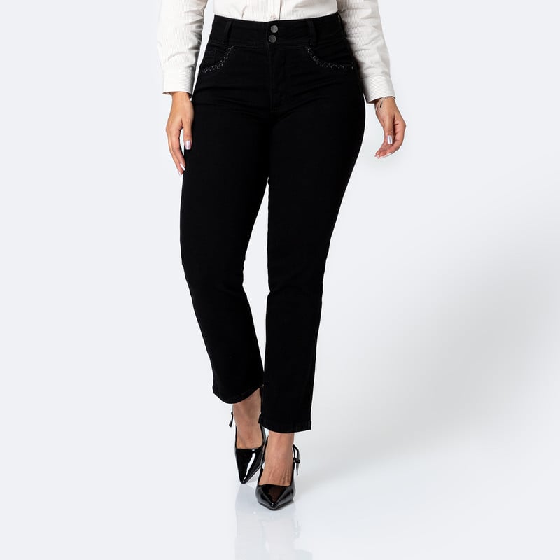 PANTALON DENIM STRETCH MUJER DANILEE - 1