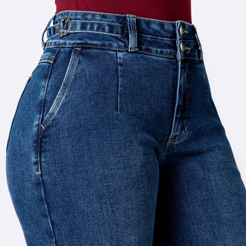 PANTALON DENIM STRETCH MUJER AMELII - 4
