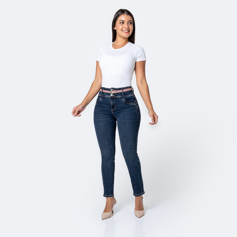PANTALON DENIM STRETCH MUJER GEILAH - 2