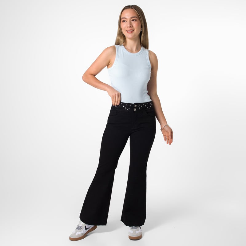 PANTALON DRILL STRETCH MUJER YLENAE - 2