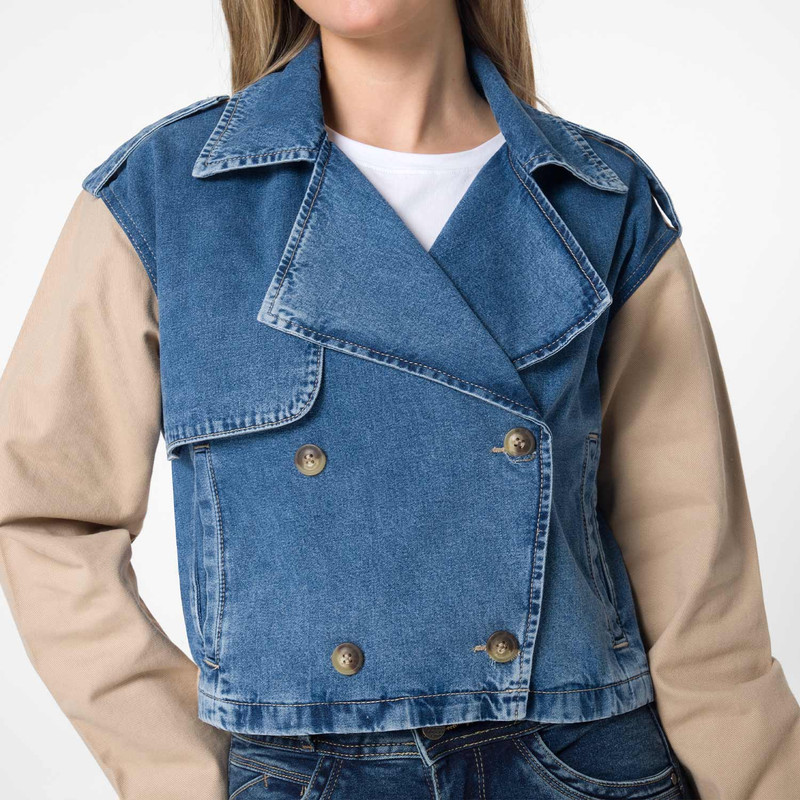 CASACA DENIM MUJER LARIN - 4