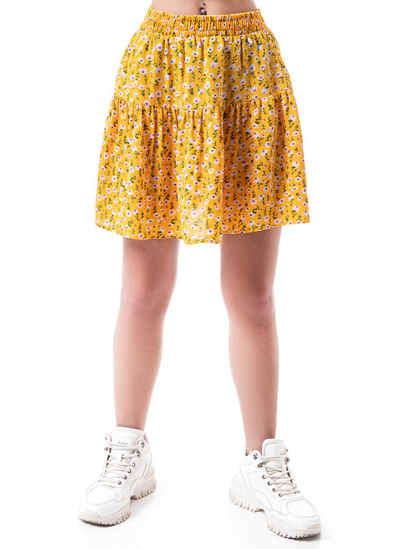 FALDA 3/4 MUJER SQUEEZE AMARILLO BEDZAH 1 POPELINA - 1