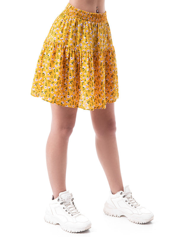 FALDA 3/4 MUJER SQUEEZE AMARILLO BEDZAH 1 POPELINA - 2