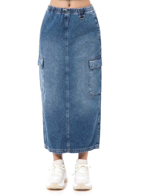 FALDA LARGA MUJER SQUEEZE CIAN NEYDI DENIM - 2