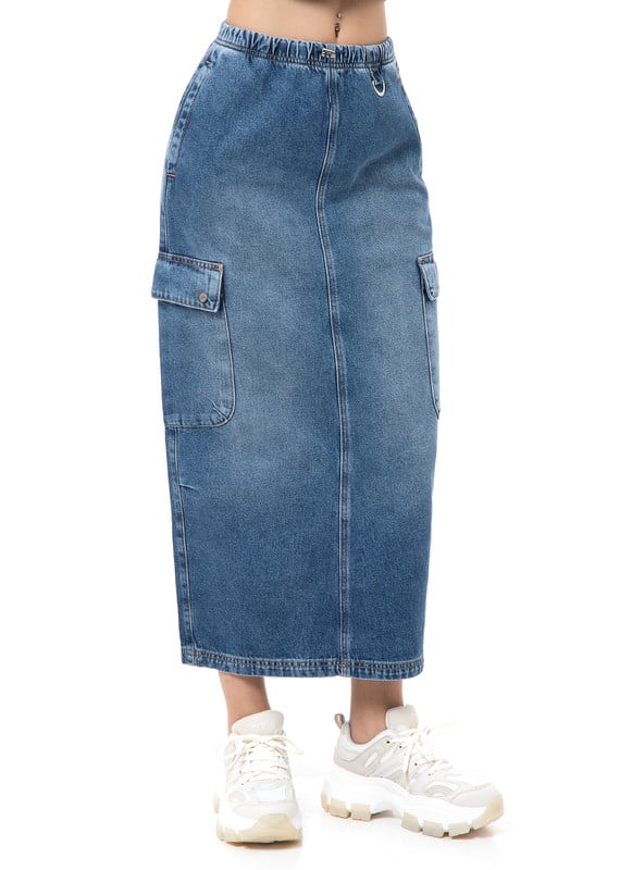 FALDA LARGA MUJER SQUEEZE CIAN NEYDI DENIM - 3