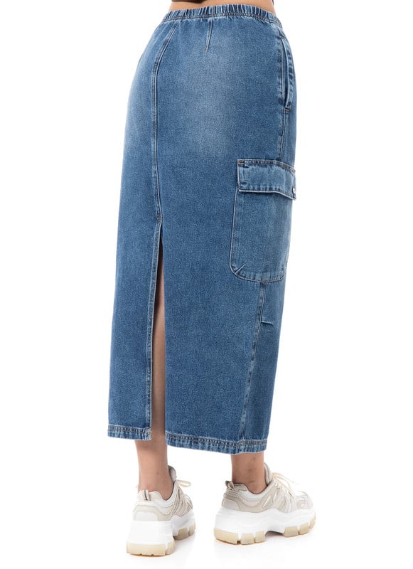 FALDA LARGA MUJER SQUEEZE CIAN NEYDI DENIM - 4