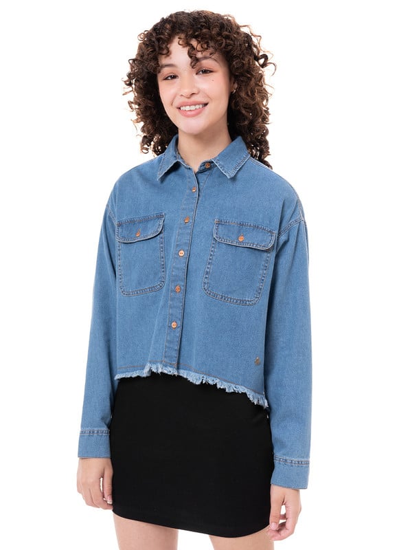 BLUSA MODA LABLY DENIM MUJER - 1