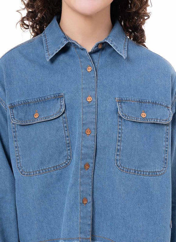 BLUSA MODA LABLY DENIM MUJER - 4