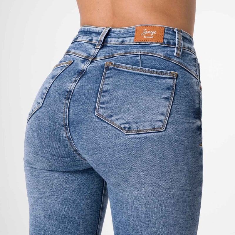 PANTALÓN MUJER SQUEEZE CLASICO DENIM STRETCH INGRID - 5