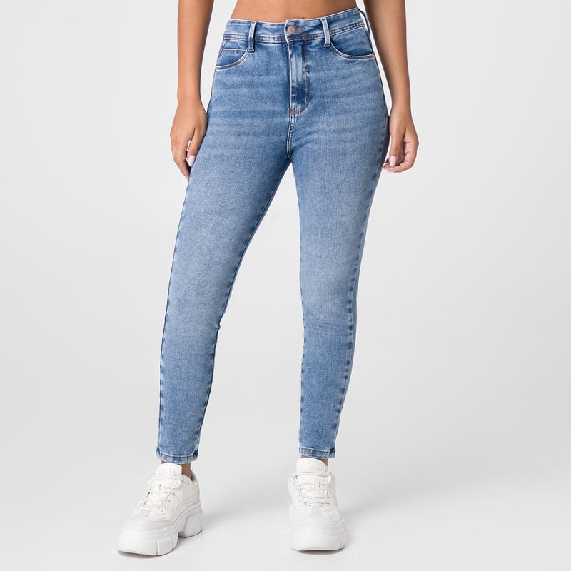 PANTALON CLASICO REBEKHA DENIM STRETCH MUJER - 1