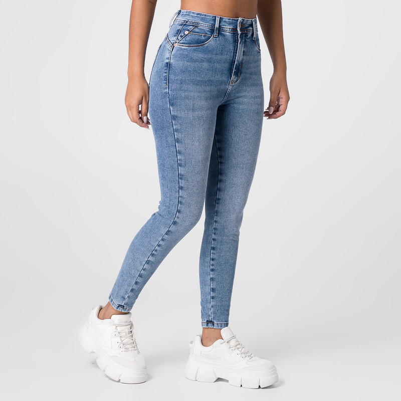 PANTALON CLASICO REBEKHA DENIM STRETCH MUJER - 3