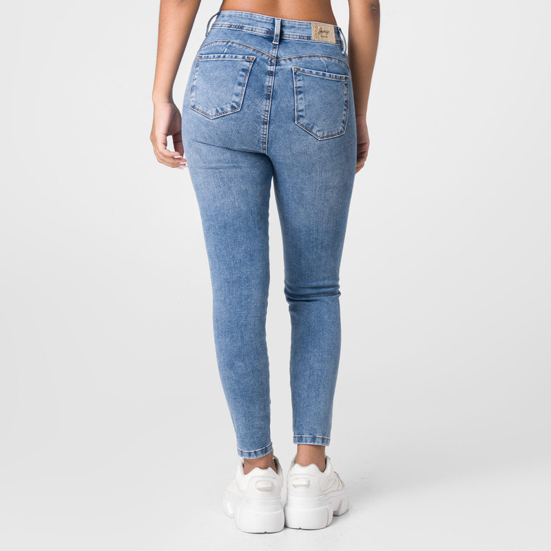 PANTALON CLASICO REBEKHA DENIM STRETCH MUJER - 4