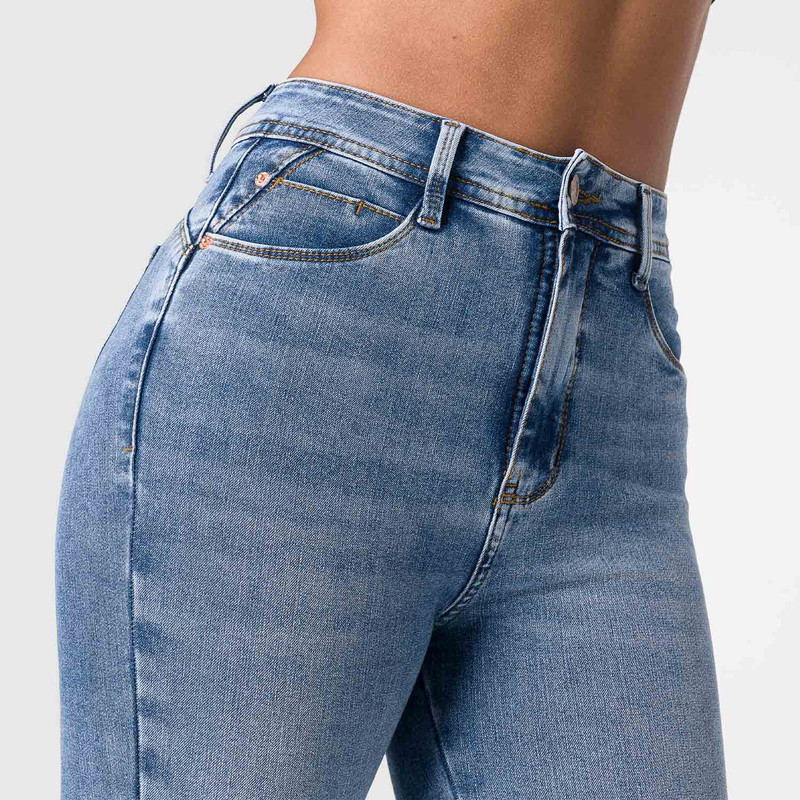 PANTALON CLASICO REBEKHA DENIM STRETCH MUJER - 5