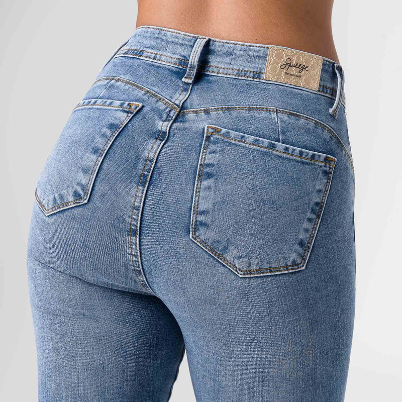 PANTALON CLASICO REBEKHA DENIM STRETCH MUJER - 6