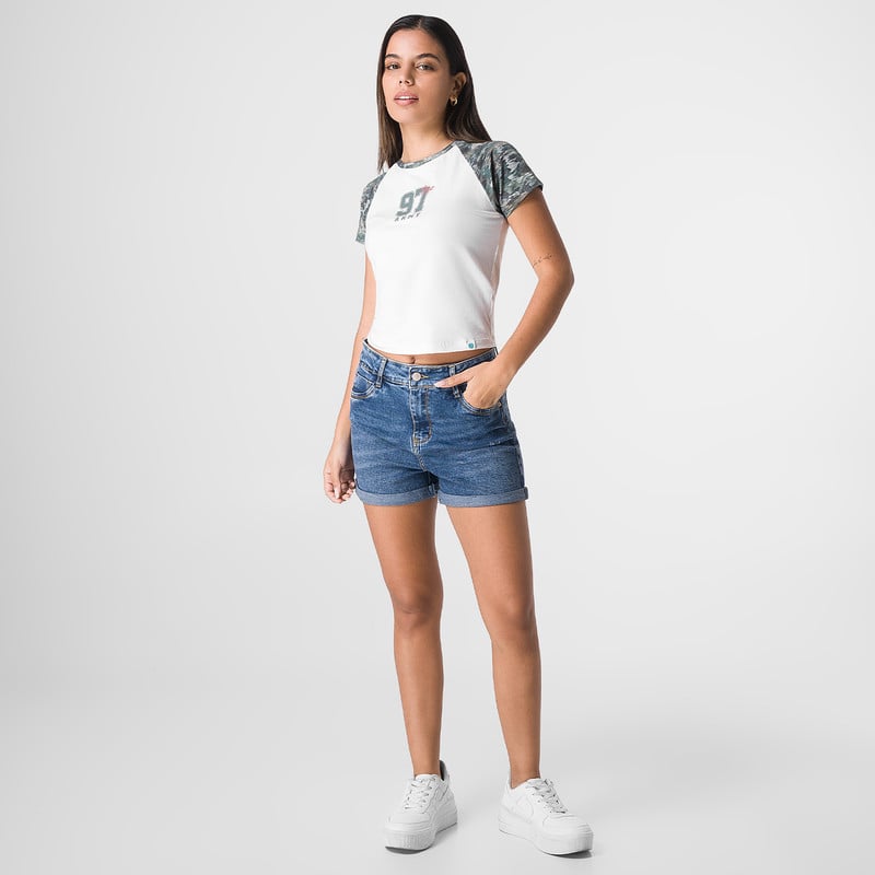 SHORT MUJER SQUEEZE HOLISA DENIM STRETCH - 2