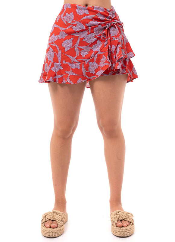 SHORT MUJER SQUEEZE ROJO ARLETTY POPELINA - 2