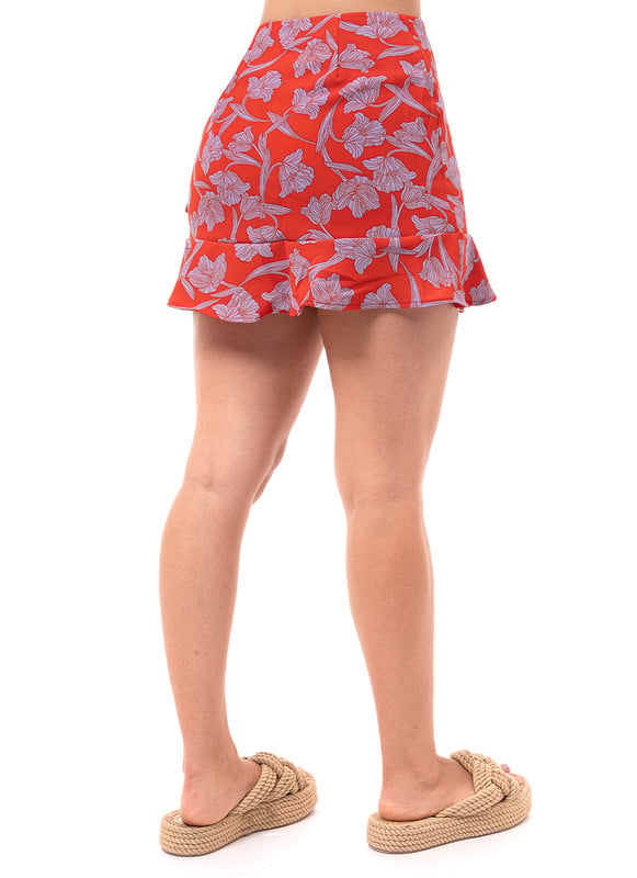 SHORT MUJER SQUEEZE ROJO ARLETTY POPELINA - 4