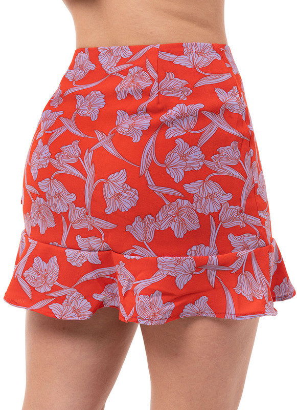 SHORT MUJER SQUEEZE ROJO ARLETTY POPELINA - 6