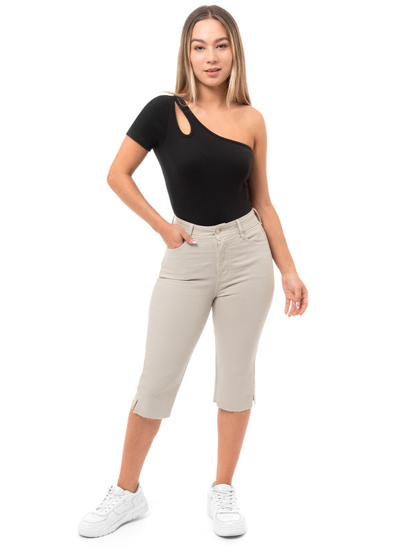 SNICKER CROPPED MUJER SQUEEZE YIRAH DRILL STRETCH - 1