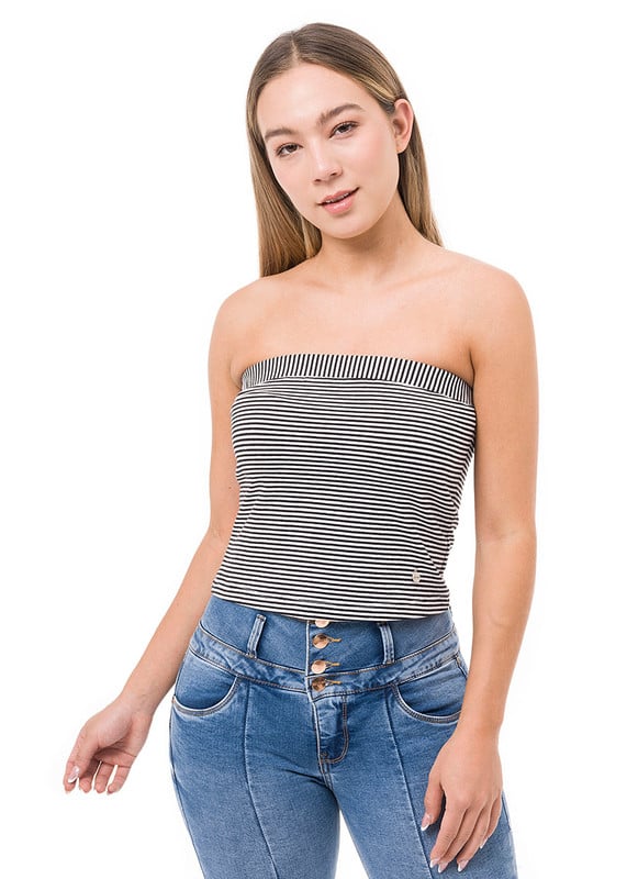 POLO MUJER SQUEEZE TIANAY STRAPLESS JERSEY FULL LYCRA - 1