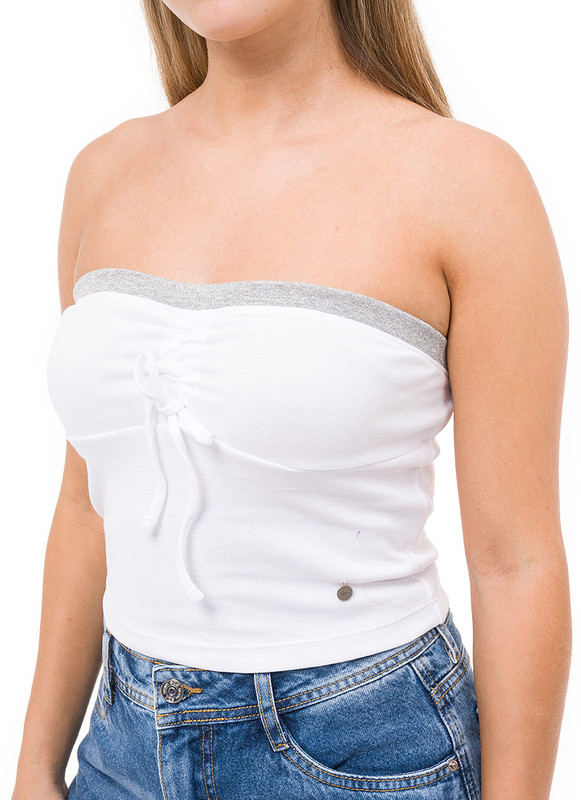 TOP MUJER SQUEEZE VRILLI-S STRAPLESS RIB LYCRADO - 4