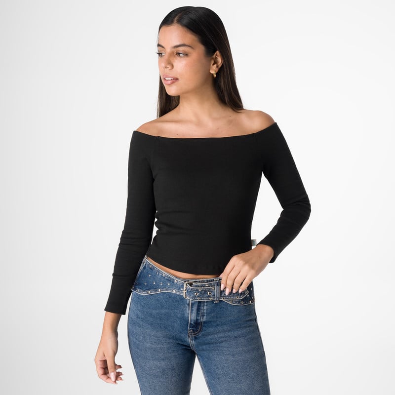 POLO MODA CANISHA RIB LYCRADO MUJER - 1