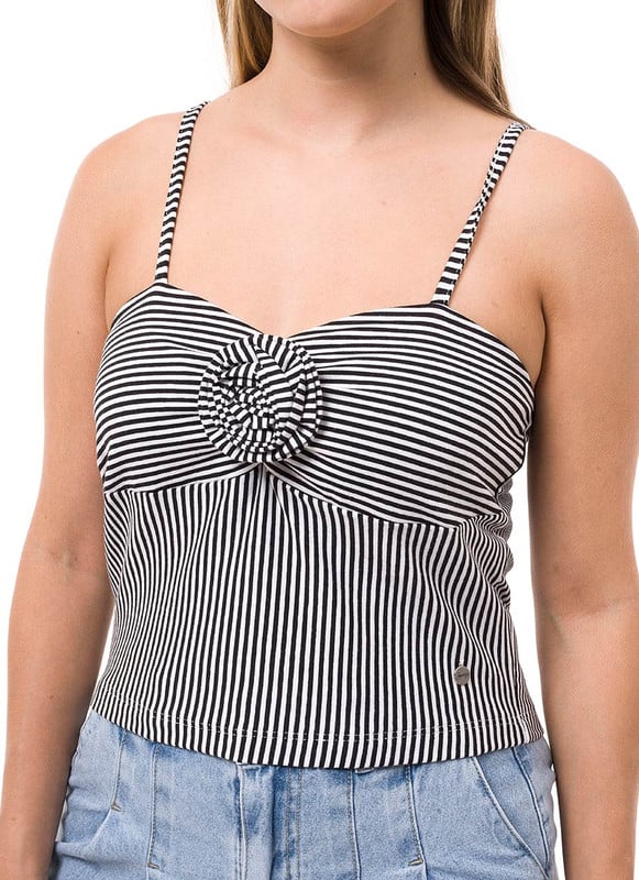 POLO MUJER SQUEEZE FLORR TIRAS JERSEY FULL LYCRA - 4