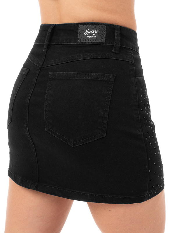 FALDA 3/4 MUJER SQUEEZE NEGRO SIMONIET DENIM STRETCH - 6
