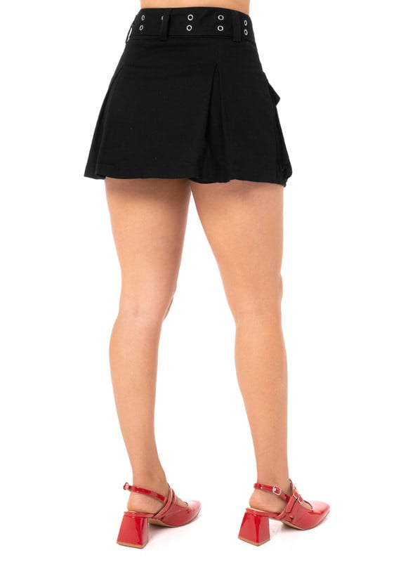 FALDA MUJER SQUEEZE NEGRO BELTRY MODA DRILL STRETCH - 4