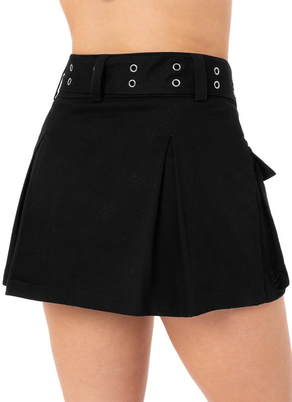 FALDA MUJER SQUEEZE NEGRO BELTRY MODA DRILL STRETCH - 6