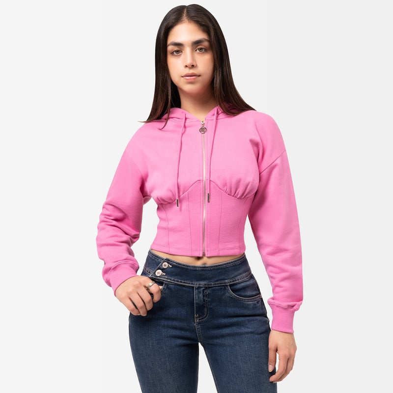 POLERA MUJER SQUEEZE MONAKA FRENCH TERRY - 1