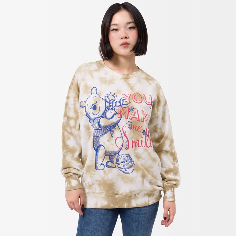 POLERA MUJER SQUEEZE BEIGE SCARLET-DISNEY FRENCH TERRY - 1