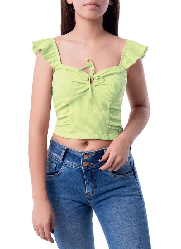 POLO SEMI-MODA HAID RIB LYCRADO MUJER - 1