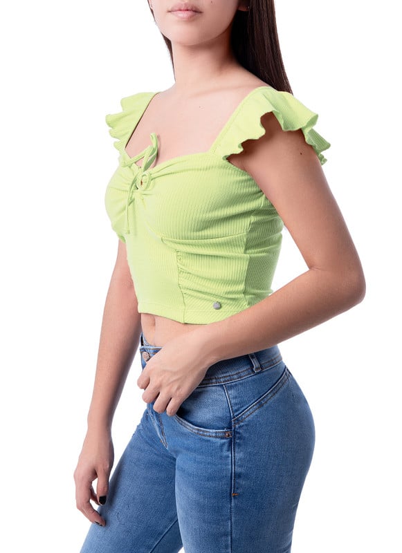 POLO SEMI-MODA HAID RIB LYCRADO MUJER - 2