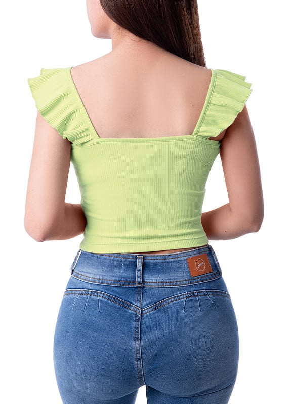 POLO SEMI-MODA HAID RIB LYCRADO MUJER - 3