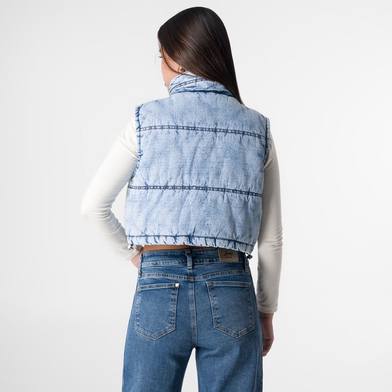 CHALECO LINGEL DENIM MUJER - 3