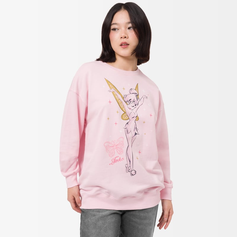 POLERA MUJER SQUEEZE ROSADO PAULINA-DISNEY FRENCH TERRY - 1