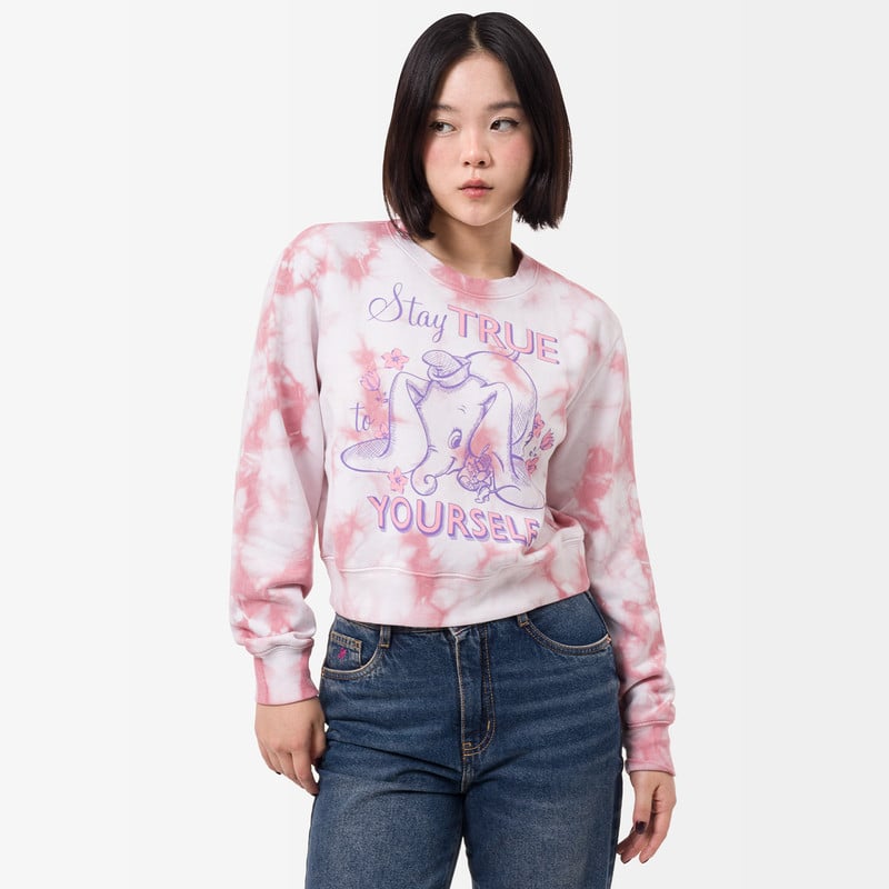 POLERA MUJER SQUEEZE ROSADO LACEY-DISNEY FRENCH TERRY - 1